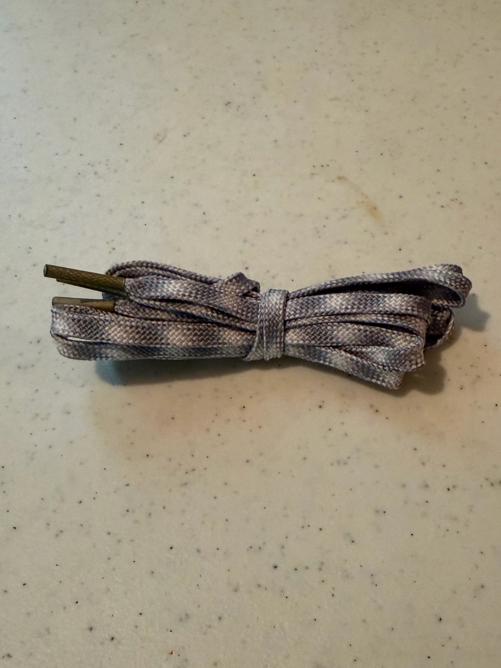 New Hoka Gray Patterned Flat Shoelaces